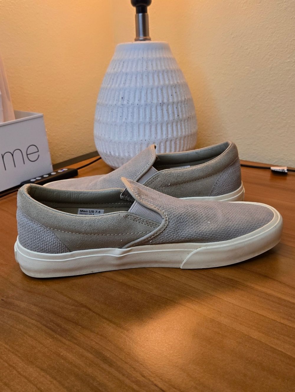 Vans for J. Crew for Women size 9 or Men's 7.5 Slip-On Canvas Sneakers - Gray - Picture 7 of 12